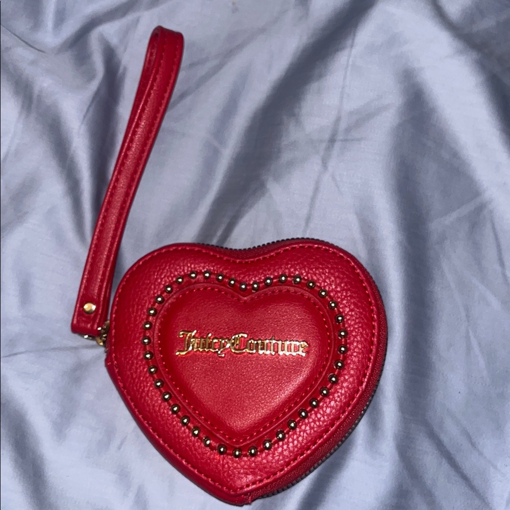Juicy Couture Red Heart-Shaped Women's Wristlet